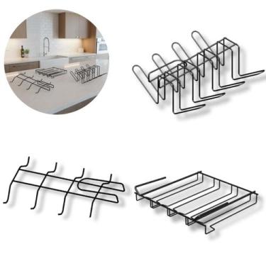Imagem de Suportes Organizadores Aramados: Xícaras, Copos E Taças - Bella Decor 