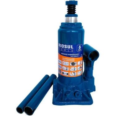 Imagem de Macaco Hidráulico Tipo Garrafa para 6 Toneladas com Fuso de Regulagem 