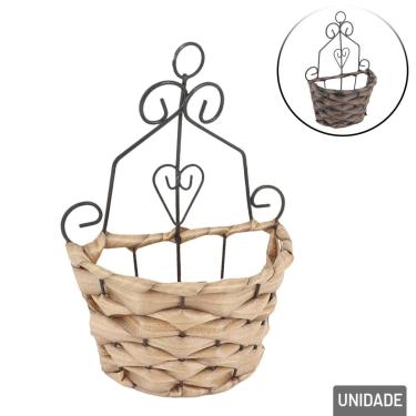 Imagem de Vaso Decorativo Plástico 24cm Meia LUA Color - Tudo em Caixa