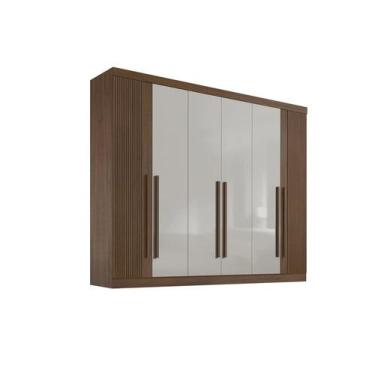 Imagem de Roupeiro 6 Portas Ripado 6 Gavetas sem pés Da Vinci Plus - D' Doro, Ci