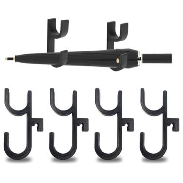Imagem de 4 ganchos universais para guarda-chuva de carro – sem perfuração, montagem estável para porta-malas/banco traseiro, organizador automático multifuncional para toalhas, plantas, guarda-chuvas