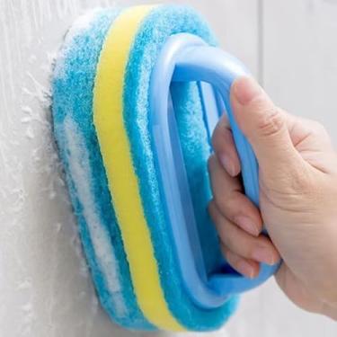 Imagem de Escova de limpeza espessa de cozinha com alça | Ferramenta de limpeza multiuso para esfregão de esponja | Serve para pratos, panelas, pias, fogões, prateleiras de forno e bancadas