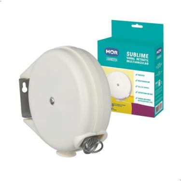 Imagem de Varal Retrátil Multiangular MOR Com 1 Corda de 12 Metros