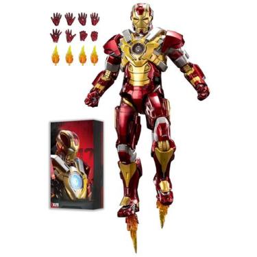 Imagem de Boneco de ação Huanxd Ironman Mark17 18 cm com acessórios 1/10