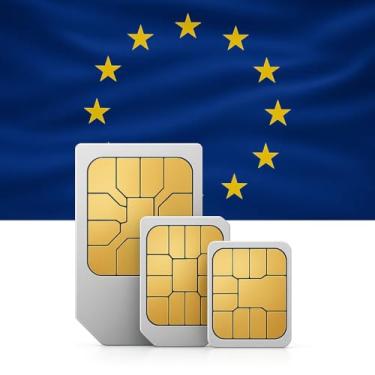 Imagem de Chip Internacional Europa + Franquia 18GB + Chamadas - 30 Dias