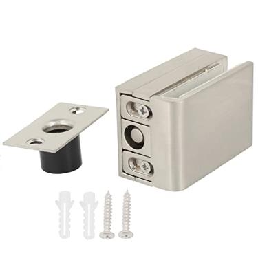 Imagem de Hyuduo Botão de Trava de Porta de Vidro de Liga de Latão e Zinco, Embarcação Escovada, Instalação Fácil, Design Moderno, Banheiros e Cubículos de Chuveiro, Portas de Vidro de 8 a 12 Mm de Espessura