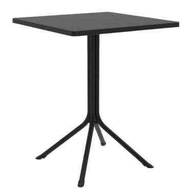 Imagem de Mesa Quadrada Bossa Rivatti 75cm Pp Preto-aço Preto