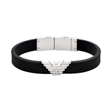 Imagem de Emporio Armani Pulseira masculina preta de silicone (modelo: EGS3168040), One Size, Silicone, Sem Pedra Preciosa