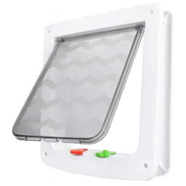 Imagem de Porta de Passagem Pet para Cães e Gatos 4 Modos de Acesso Para Raças Pequenas