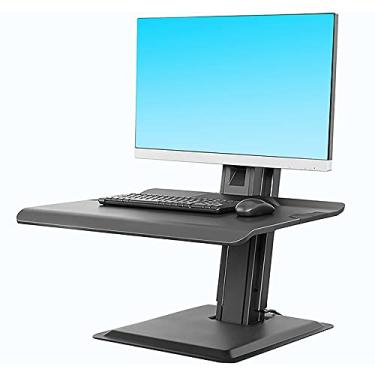 Imagem de Suporte de Mesa Articulado Full-Motion com Pistão a Gás para 2 Monitores de 17'' a 35'', Design Compacto e Retrátil, Preto, AF160N, ELG