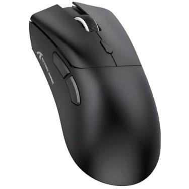 Imagem de Mouse Gamer ATTACK SHARK R1 Branco Sem Fio 18000 DPI Sensor PAW3311 RGB Recarregável – Alta Precisão e Design Ergonômico (R1 - Preto)