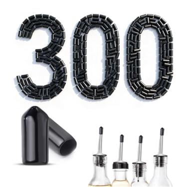 Imagem de Daemson 300 peças de tampas de pó, tampas de bico de garrafa de licor de borracha, tampas de bico de vinho de azeite de oliva para bar, cozinha, restaurantes