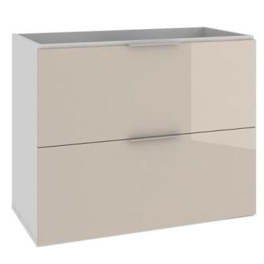 Imagem de Armário Balcão Gabinete Para Banheiro 80cm Com 03 Gavetas Pietra B06 G