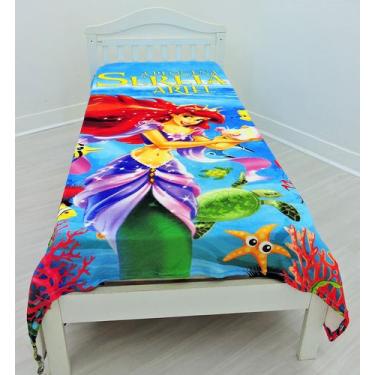 Imagem de Manta Cobertor Solteiro Ultrasoft Inverno Pequena Sereia - Fantasia Br