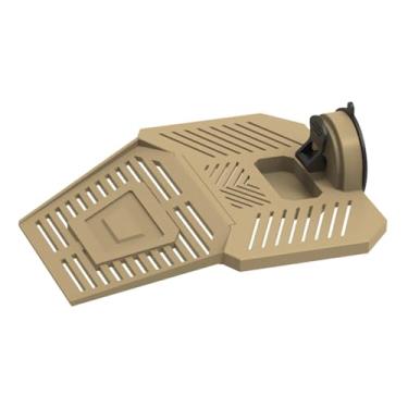 Imagem de Generic Plataforma para tartarugas tomarem sol, plataforma removível para répteis tomarem sol em aquários de tartarugas aquáticas, Khaki M