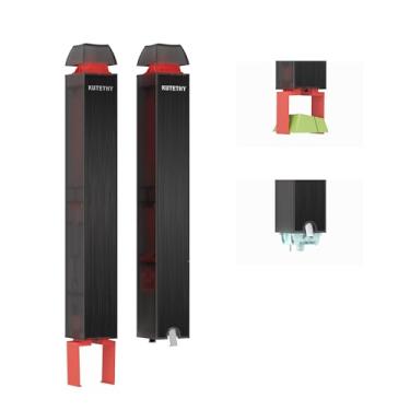 Imagem de kutethy Extrator de interruptor Twins para teclado mecânico, ferramenta faça você mesmo, remova e substitua facilmente interruptores e teclas de teclado para jogos (preto)