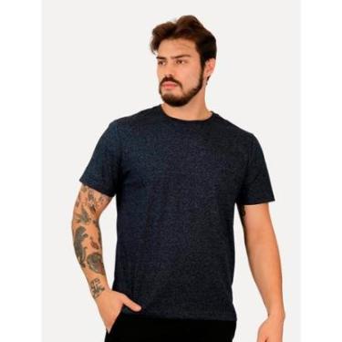 Imagem de Camiseta Dudalina Masculina Listra Noise Azul Marinho-Masculino