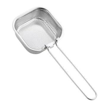 Imagem de Llazsybz Escorredor de Macarrão, Cesto para Massa, Escorredor para Espaguete Branqueado, para Fondue Chinês, para Fritar Ramen, Bolinhos de Massa, Quadrado