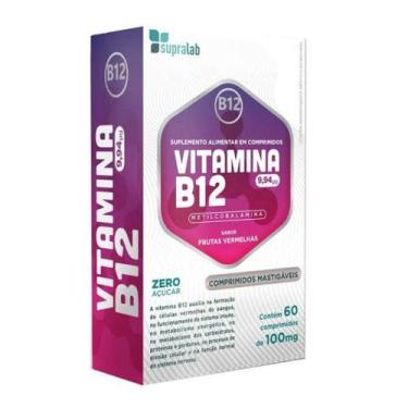 Imagem de Vitamina B12 60cp Supralab Suplemento