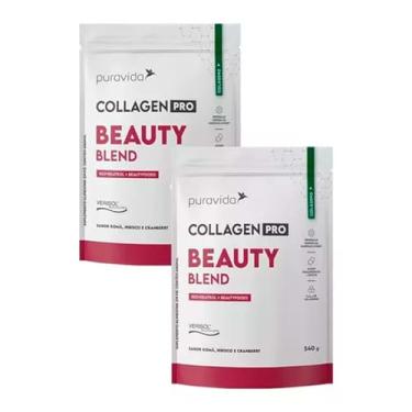 Imagem de 2x Collagen Pro Beauty Blend Sabor Romã, Hibisco E Cranberry