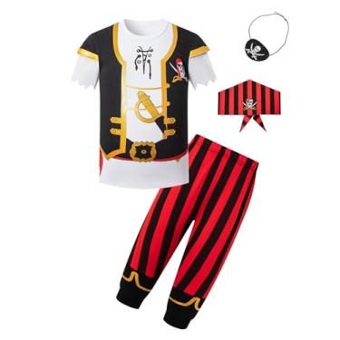 Imagem de Fantasia infantil de pirata para meninos e meninas, Laranja, 12-18M