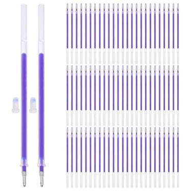 Imagem de LALAFINA 100 Refis de Caneta para Tecido Com Tinta Branca Apagável a Quente para Costura, Quilting, Bordado E Confecção de Roupas, para Marcação Precisa de Moldes.