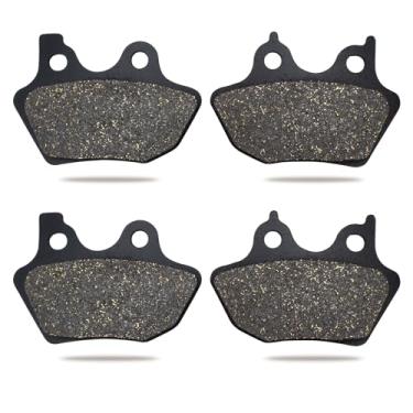 Imagem de Pastilhas de freio dianteiras e traseiras para Harley Davidson FLHRI FLHR Road King/Heritage Softail 2000-2007/Electra Glide/Fat Boy/Dyna Wide Glide Low Rider/Night Train/Sportster XLH883 XL1200