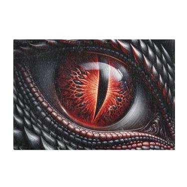 Imagem de Burbuja Tapete de banho de dragão preto, tapete de banheiro absorvente extra macio com suporte antiderrapante para banheiro, banheira, chuveiro, 41 x 61 cm