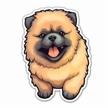 Imagem de Adesivos de Animais Kawaii para Quarto e Caderno Decoração Infantil 40x40cm