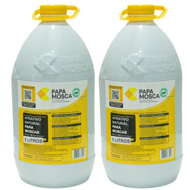 Imagem de Atrativo Papa Mosca Captura Atrai Mata Mosca Com Suporte 5 á 20 Litros Jt Home (10 LITROS)