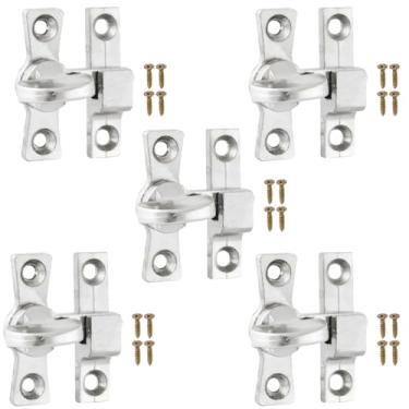 Imagem de Tranqueta Fecho Trinco Postigo Bico Virado Porta Janela Portinhola de Alúminio | 05 Un