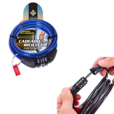Imagem de Kit 2 Trava Bike com Chave Cadeado Resistente