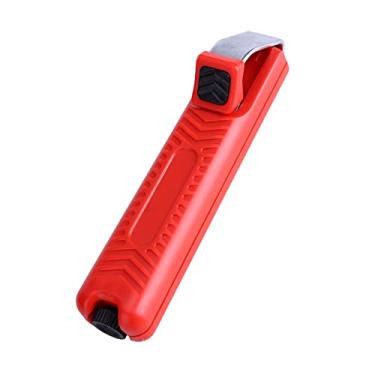 Imagem de Cosiki Mini Alicate Cortador de Fio, Ferramenta para Crimpagem de Borracha de Cabo de PVC + Profundidade Ajustável para Eletricistas, Material Antiderrapante, 8-28 Mm