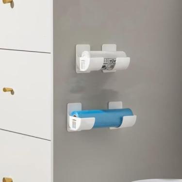 Imagem de Pacote com 4 prateleiras de armazenamento sem furadeira para armário de geladeira - 7 cm C x 6,6 cm L