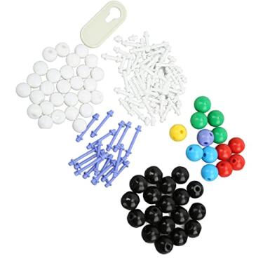 Imagem de Dpofirs Kit de Modelo Molecular de Química Orgânica, Conjunto de Carbono Colorido, Brinquedo Educacional de Plástico Ambiental para Estudantes de Ensino de Laboratório Pp