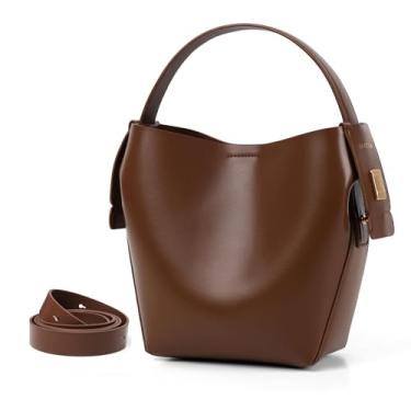 Imagem de LA FESTIN Bolsas de ombro para mulheres: Bolsa de couro - bolsas fofas e confortáveis para meninas, MOCHA MARROM