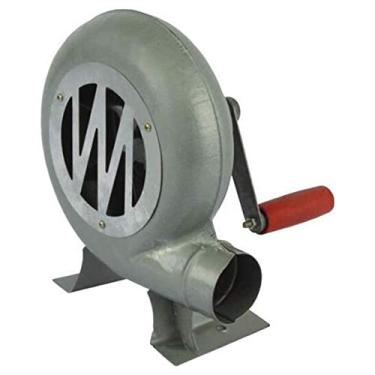 Imagem de TRGCJGH Ventilador de churrasco portátil ventilador manivelado à mão ventilador externo forjado manual fole manivela ventilador radial, 120 W