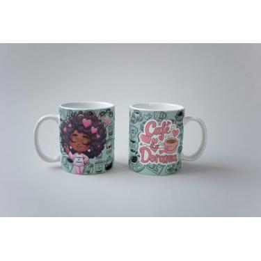 Imagem de Caneca Eu Amo Dorama Café E Dorama Dorameira Porcelana 325ml (MOD08)