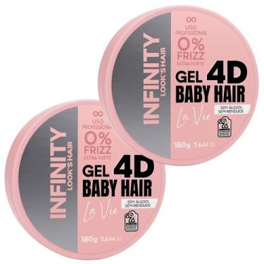 Imagem de Kit 2 Gel Extra Forte Baby Hair La Vie 160g - Infinity
