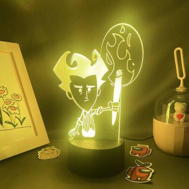 Imagem de Luz noturna LED 3D Don`t Starve Wilson Color Changing