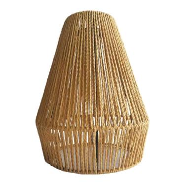 Imagem de Dualoai Abajur Trançado Elegante, Feito à Mão, para Sala de Estar, Restaurante Ou Café.