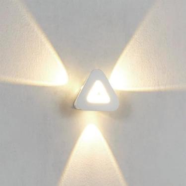 Imagem de GZZBMY LED Outdoor Arandela IP65 Impermeável Alumínio Iluminação de Parede Moderna Minimalista Arandelas Interior/Exterior para Terraço Varanda Corredor Escada Entrada (Branco Luz Natural, 3 vezes)