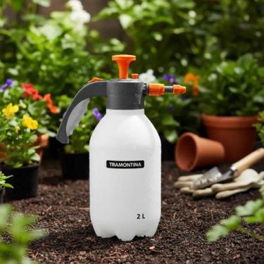 Imagem de Pulverizador Borrifador 2 L Tramontina Jardim Casa Limpeza Branco