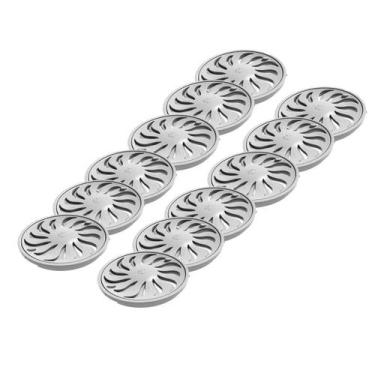 Imagem de Kit 12 Un Grelha Abre/Fecha Redonda Branca Dn100 Tigre