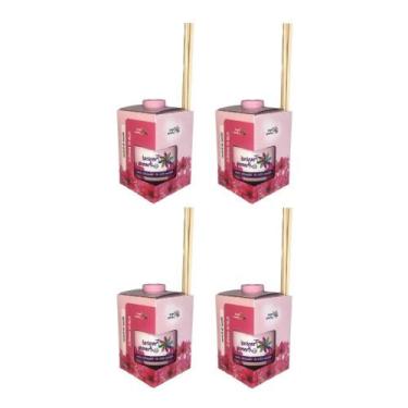Imagem de Kit 4 Difusores Ambiente Aromatizador Tropical Aromas 250ML