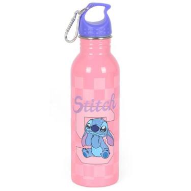 Imagem de Garrafa Térmica Rosca LILO STITCH ROSA GF56203 Original - Luxcel