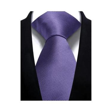 Imagem de Gravata Masculina Slim Azul Acinzentado Lisa 75cm Moda Casamento Negóc