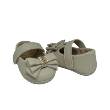 Imagem de Sapatinho de Bebe Sapatilha Laço Luxo Feminina Infantil Menina Manozin