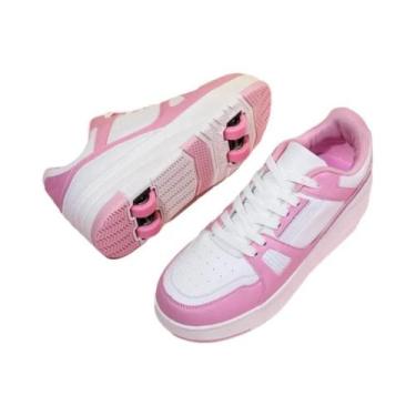 Imagem de Tênis De Patins De 4 Rodas Boacoisa Para Meninos E Meninas, Calçados C