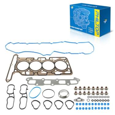 Imagem de PHILTOP Conjunto de juntas da cabeça do cilindro do motor compatível com Chevy Colorado 2007-2012 2,9L, GMC Canyon 2007-2012 2,9L, Isuzu i-290 2007-2008, kit de junta de cabeça, OE# ES71334, HS26389PT